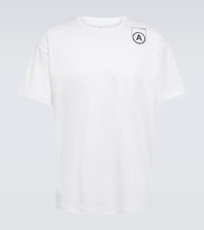 Shop Acronym Logo Cotton T-shirt In White