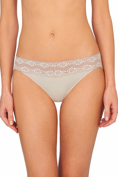 Shop Natori Bliss Perfection Soft & Stretchy V-kini Panty Underwear In Marble/mascarpone