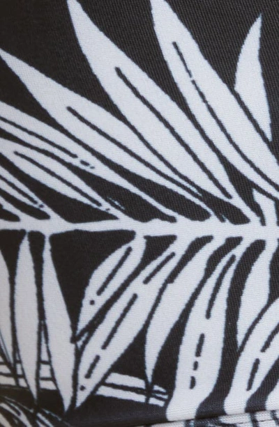 Shop Palm Angels Tropical Print Bikini Bottoms In Black White
