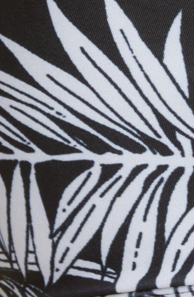 Shop Palm Angels Jungle Print One-shouder Bikini Top In Black White