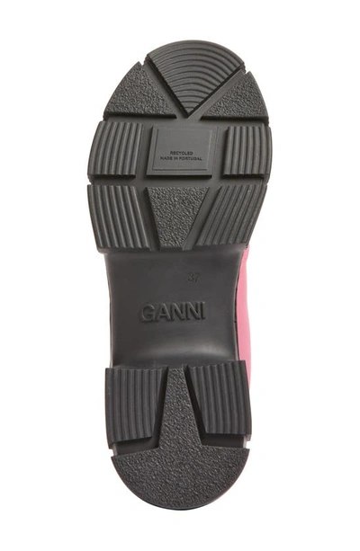 Shop Ganni Recycled Rubber Chelsea Rain Boot In Shocking Pink