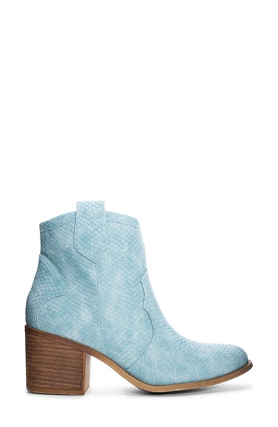 Shop Dirty Laundry Unite Western Bootie In Light Blue