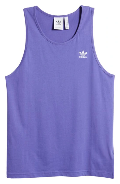 Shop Adidas Originals Essentials Tank In Purple
