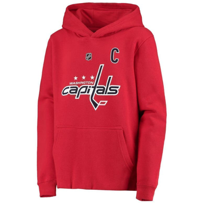 Shop Outerstuff Youth Alexander Ovechkin Red Washington Capitals Player Name & Number Hoodie