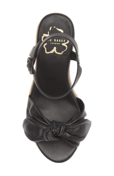 Shop Ted Baker Bryanah Wedge Sandal In Black