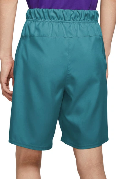 Shop Nike Court Dri-fit Victory Athletic Shorts In Bright Spruce/ White