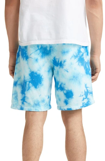 Shop Volcom Iconic Stone Fleece Shorts In Maliblue