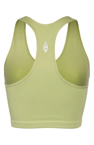 Shop Free People Fp Movement Free Throw Crop Tank In Brushed Pistachio