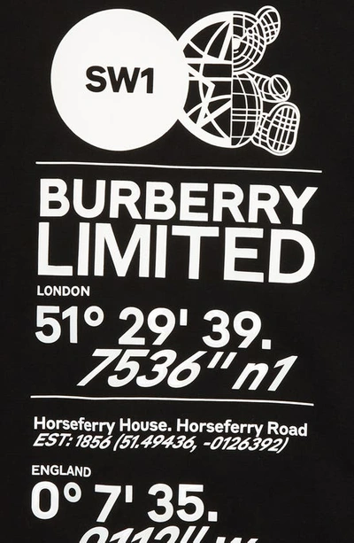 Shop Burberry Kids' Joel Horseferry Graphic Tee In Black
