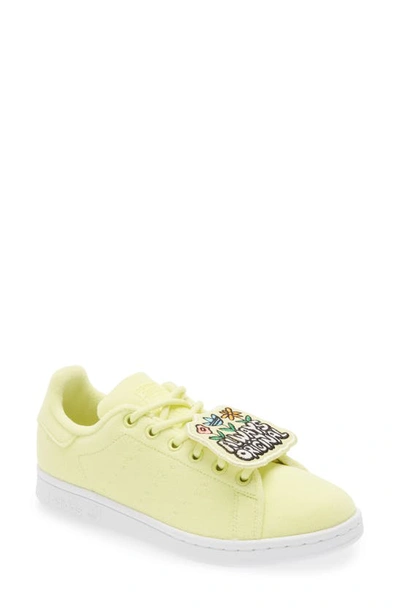 Shop Adidas Originals Primegreen Stan Smith Sneaker In Pulse Yellow/ Yellow/ White