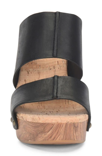 Shop Kork-ease Darra Leather Platform Sandal In Black F/ G