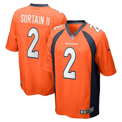 Shop Nike Patrick Surtain Ii Orange Denver Broncos Game Jersey