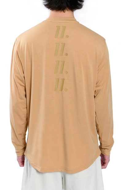 Shop D.rt Drty Long Sleeve Graphic Tee In Camel