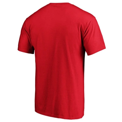 Shop Fanatics Branded Red St. Louis Cardinals Official Logo T-shirt