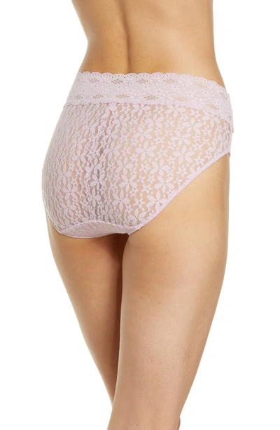 Halo Lace High Cut Briefs In Fragrant Lilac