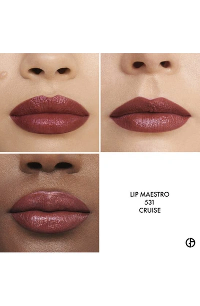 Shop Giorgio Armani Lip Maestro Matte Liquid Lipstick In 531