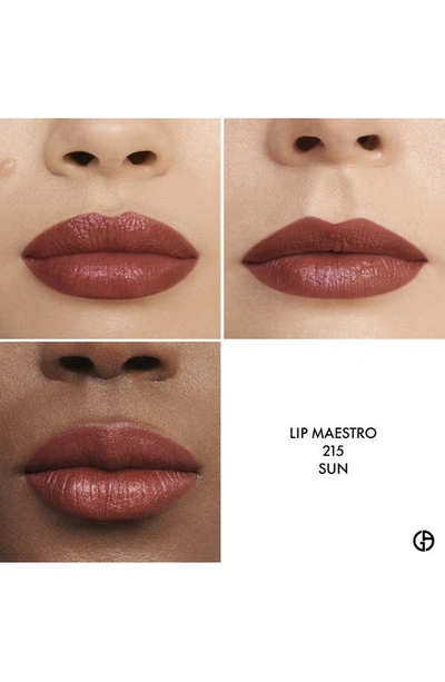 Shop Giorgio Armani Lip Maestro Matte Liquid Lipstick In 215