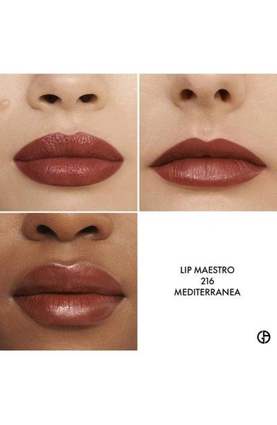 Shop Giorgio Armani Lip Maestro Matte Liquid Lipstick In 216