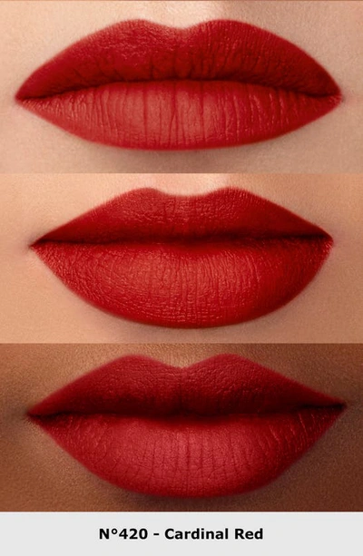 Shop Giorgio Armani Lip Maestro Matte Liquid Lipstick In 420 Cardinal Red