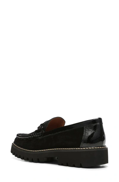 Shop Donald Pliner Helioci Moc Toe Loafer In Black