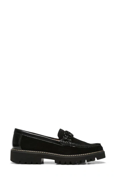 Shop Donald Pliner Helioci Moc Toe Loafer In Black