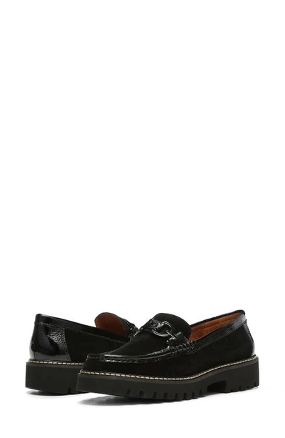 Shop Donald Pliner Helioci Moc Toe Loafer In Black