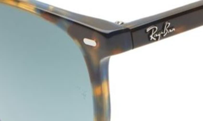 Ray Ban 52mm Gradient Square Sunglasses In Yellow Havana/blue Grey