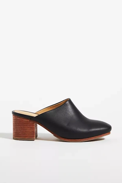Shop Nisolo All-day Heeled Mules In Black
