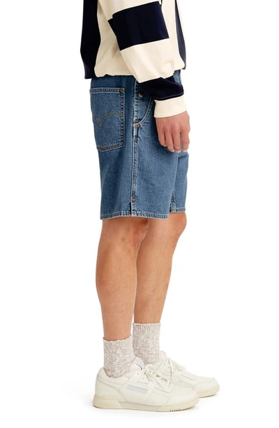 Shop Levi's Stay Loose Denim Boxer Shorts In Fancy Stone Short