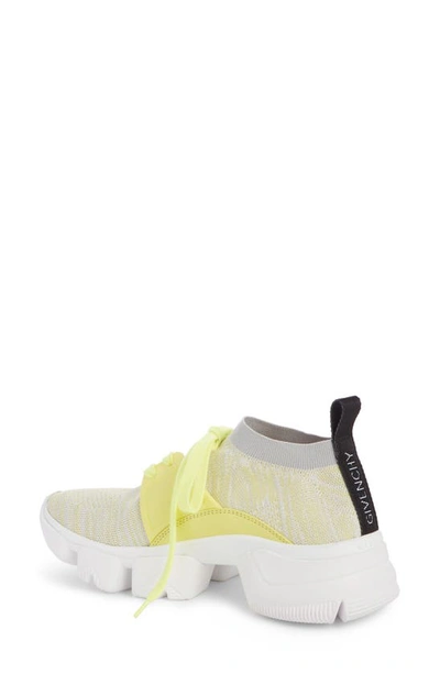 Shop Givenchy Jaw Sock Sneaker In Yellow