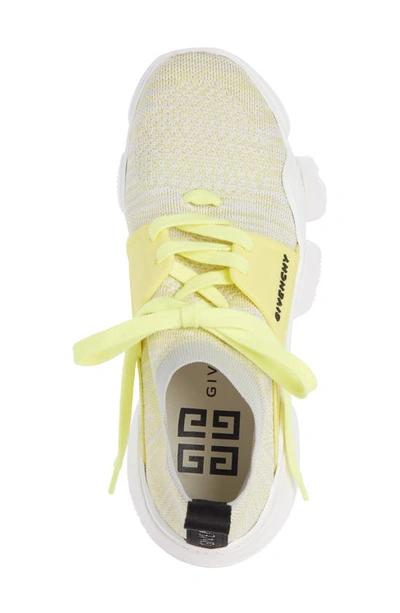 Shop Givenchy Jaw Sock Sneaker In Yellow