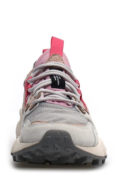 Shop Flower Mountain Yamano 3 Sneaker In Grey- Pink