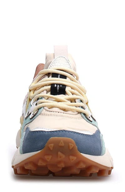 Shop Flower Mountain Yamano 3 Sneaker In Light Blue Beige