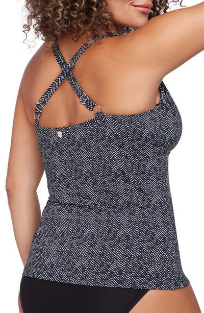 Artesands Plus Size Raphael Underwire Tankini Top In Black