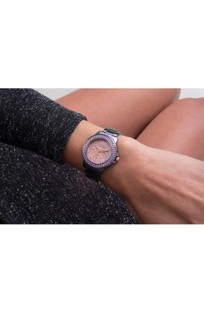 Shop Guess Iridescent Multifunction Bracelet Watch, 36mm