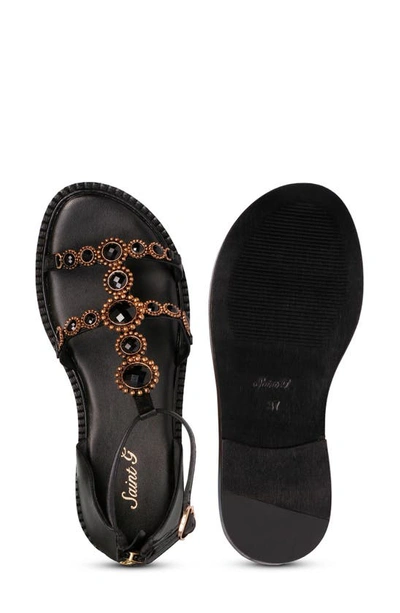 Shop Saint G Lauren Gladiator Sandal In Black