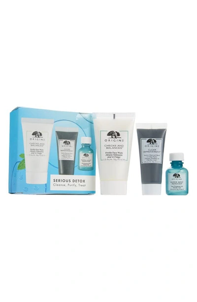 Origins Serious Detox Set Usd $38 Value