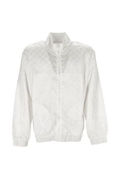 Shop Misbhv Monogram Zipped Track Jacket In White