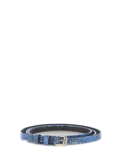 Shop Philosophy Di Lorenzo Serafini Metal Buckle Belt In Blue
