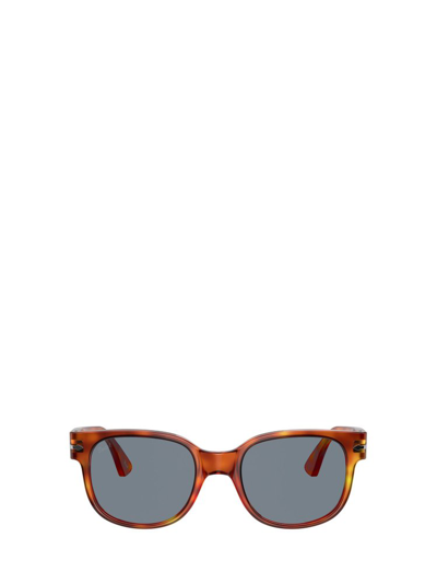 Shop Persol Wayfarer Frame Sunglasses In Brown