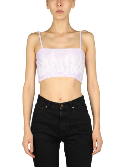 Shop Vision Of Super Printed Cropped Top In Multi