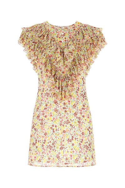 Shop Philosophy Di Lorenzo Serafini Floral Printed Mini Dress In Multi