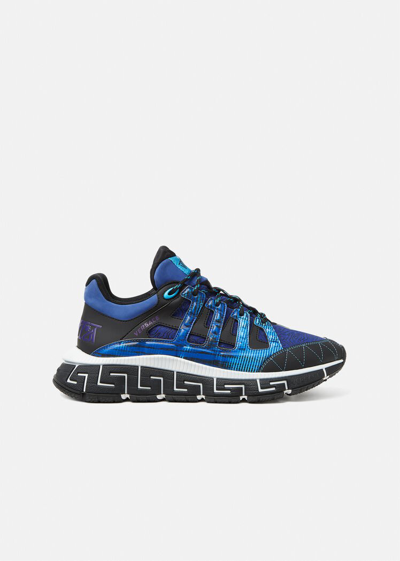 Shop Versace Trigreca Sneakers, Male, Blue, 47