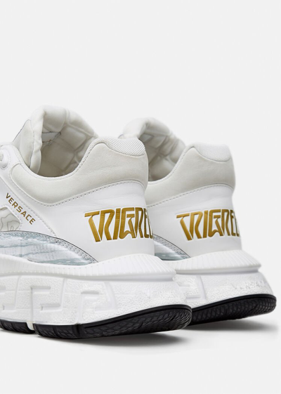 Versace Multicolor Trigreca Sneakers In White