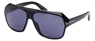 Shop Tom Ford Hawkings M Ft0908 01v Flattop Sunglasses In Grey