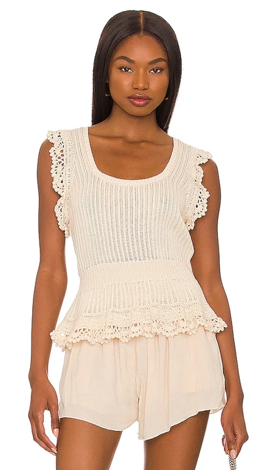 Shop Paige Ammeline Top In Cream