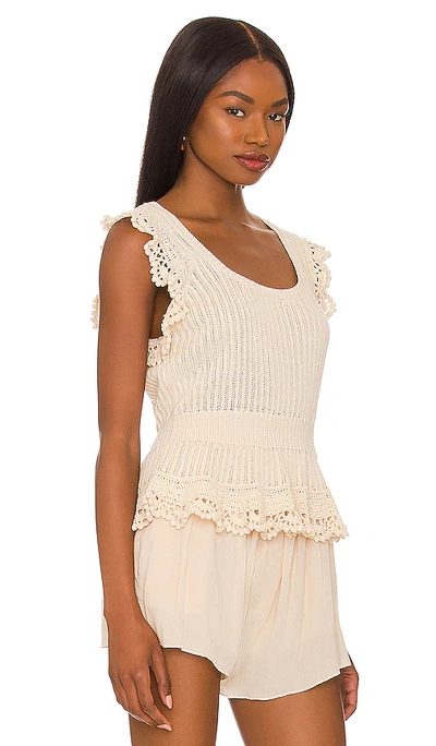 Shop Paige Ammeline Top In Cream