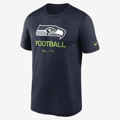 Shop Nike Men's Dri-fit Infograph (nfl Seattle Seahawks) T-shirt In Blue