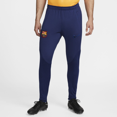 Shop Nike Fc Barcelona Strike  Men's Dri-fit Soccer Pants In Blue