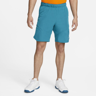 Shop Nike Men's Court Dri-fit Advantage Tennis Shorts In Blue